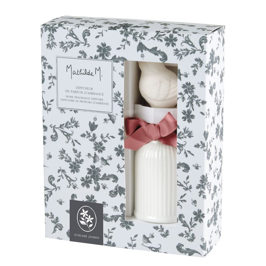 Parfum D'Interieur MATHILDE M Diffuseurs De Parfum D'Ambiance | Diffuseur De Parfum D'Ambiance Bel Oiseau 100 Ml - Sublime Jasmin