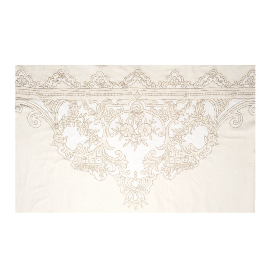 Decoration MATHILDE M Rideaux Et Voilages | Voilage Boudoir Beige Et Ecru