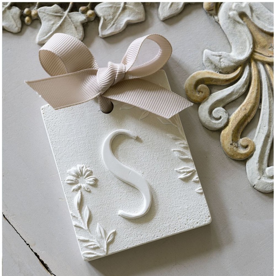 Parfum D'Interieur MATHILDE M Objets Parfumes Et Recharges | Decor Parfume Lettre S - Fleur De Coton